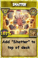 Wizard101 Myth spell card: Shatter, Spell ID 1905