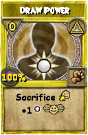 Wizard101 Myth spell card: Draw Power, Spell ID 1599