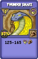 Wizard101 Storm spell card: Thunder Snake, Spell ID 1518