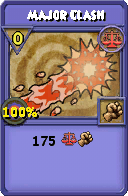 Wizard101 Balance spell card: Major Clash, Spell ID 1301