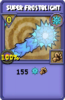 Wizard101 Ice spell card: Super Frostblight, Spell ID 1916