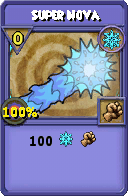 Wizard101 Ice spell card: Super Nova, Spell ID 1488