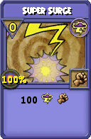Wizard101 Storm spell card: Super Surge, Spell ID 1467