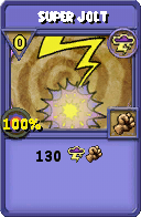 Wizard101 Storm spell card: Super Jolt, Spell ID 1009