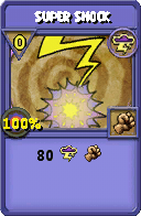 Wizard101 Storm spell card: Super Shock, Spell ID 1581