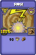 Wizard101 Storm spell card: Surge, Spell ID 1564
