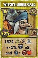 Wizard101 Myth spell card: Witch's House Call, Spell ID 1969