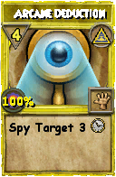 Wizard101 Myth spell card: Arcane Deduction, Spell ID 2492