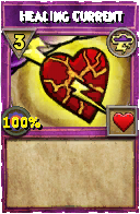 Wizard101 Storm spell card: Healing Current, Spell ID 2121