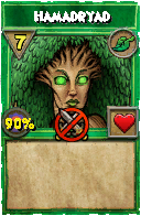 Wizard101 Life spell card: Hamadryad, Spell ID 2468