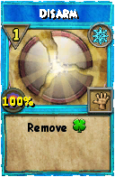 Wizard101 Ice spell card: Disarm, Spell ID 2777