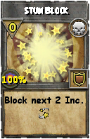 Wizard101 Death spell card: Stun Block, Spell ID 2207
