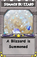 Wizard101 School 16 spell card: Summon Blizzard, Spell ID 2523
