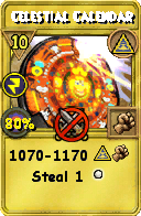 Wizard101 Myth spell card: Celestial Calendar, Spell ID 2866