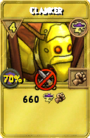 Wizard101 Storm spell card: Clanker, Spell ID 2002