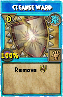 Wizard101 Ice spell card: Cleanse Ward, Spell ID 2554
