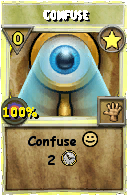 Wizard101 Star spell card: Confuse, Spell ID 2604