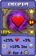 Wizard101 Star spell card: Cycle of Life, Spell ID 2829