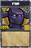 Wizard101 Shadow spell card: Fiend, Spell ID 2619