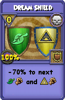 Wizard101 Death spell card: Dream Shield, Spell ID 2640