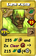Wizard101 Life spell card: Earth Walker, Spell ID 2411