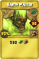 Wizard101 Life spell card: Earth Walker, Spell ID 2711