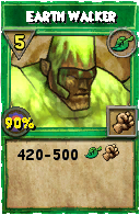 Wizard101 Life spell card: Earth Walker, Spell ID 2710
