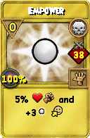 Wizard101 Death spell card: Empower, Spell ID 2080