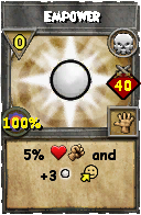 Wizard101 Death spell card: Empower, Spell ID 2084