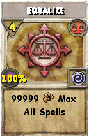 Wizard101 Balance spell card: Equalize, Spell ID 2784