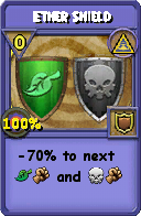 Wizard101 Myth spell card: Ether Shield, Spell ID 2660