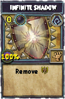Wizard101 Shadow spell card: Infinite Shadow, Spell ID 2296