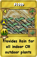Wizard101 Gardening spell card: Flood, Spell ID 2413