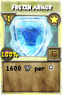 Wizard101 Star spell card: Frozen Armor, Spell ID 2630