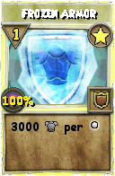 Wizard101 Star spell card: Frozen Armor, Spell ID 2633