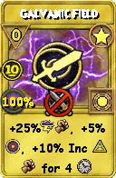 Wizard101 Star spell card: Galvanic Field, Spell ID 2131