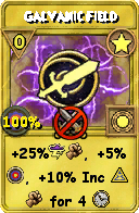 Wizard101 Star spell card: Galvanic Field, Spell ID 2133