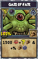 Wizard101 Shadow spell card: Gaze of Fate, Spell ID 2478