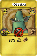 Wizard101 Myth spell card: Gobbler, Spell ID 2035