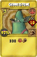 Wizard101 Balance spell card: Gobblestone, Spell ID 2172