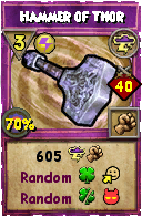 Wizard101 Storm spell card: Hammer of Thor, Spell ID 2735