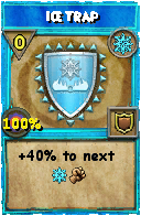 Wizard101 Ice spell card: Ice Trap, Spell ID 2567