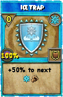 Wizard101 Ice spell card: Ice Trap, Spell ID 2239