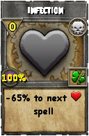 Wizard101 Death spell card: Infection, Spell ID 2786