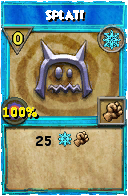 Wizard101 Ice spell card: Splat!, Spell ID 2666