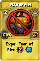 Wizard101 Myth spell card: Fear of Fire, Spell ID 2919