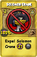 Wizard101 Myth spell card: Solomon Crane, Spell ID 2948