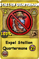 Wizard101 Myth spell card: Stallion Quartermane, Spell ID 2892