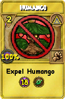 Wizard101 Myth spell card: Humango, Spell ID 2921