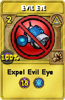 Wizard101 Myth spell card: Evil Eye, Spell ID 2900